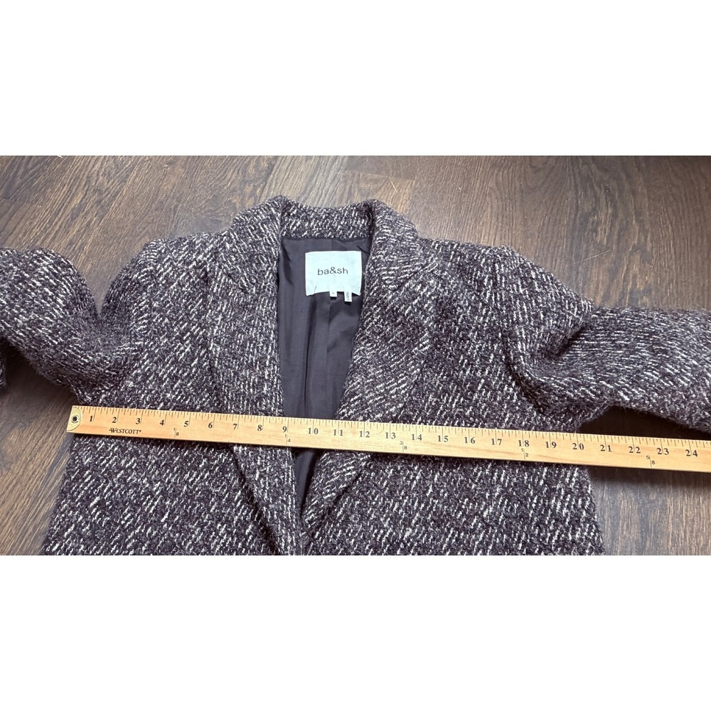 Ba&sh "Lady Jacket"  Blazer Jacket Brown Thick US S $515 Dark Academia Parisian - Picture 5 of 9